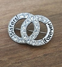 Silvertone rhinestones sisters for sale  Bartlett