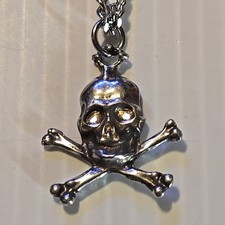 Skull crossbones pewter for sale  Osceola