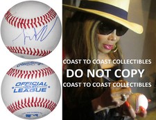 Certificado de autenticidade de beisebol autografado assinado por atriz cantora La Toya Jackson com prova exata comprar usado  Enviando para Brazil