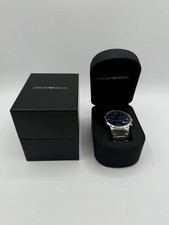 Relógio masculino Emporio Armani AR2448 clássico azul marinho prata quartzo comprar usado  Enviando para Brazil