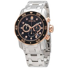 Relógio masculino Invicta Pro Diver cronógrafo mostrador preto 80036, usado comprar usado  Enviando para Brazil