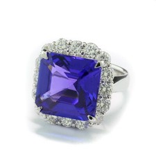 Tansanit brillant ring gebraucht kaufen  München