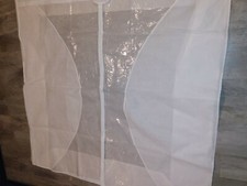 60" guarda-roupa branco armazenamento armário portátil organizador de roupas bolsa protetora apenas comprar usado  Enviando para Brazil