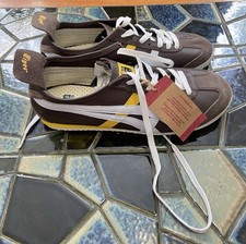Tênis Onitsuka Tiger México 66 marrom branco amarelo masculino EUA 9,5 comprar usado  Enviando para Brazil