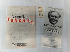 Theatre programme signed for sale  BEDFORD