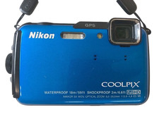 [N Estado perfeito] Nikon CoolPix AZUL AW110 GPS digital à prova d'água WiFi testado do Japão, usado comprar usado  Enviando para Brazil