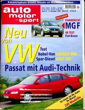 1) Auto Motor Sport AMS 21/1995 - Fiat Bravo 2.0 20V HG - Mercedes C 230 Kompre comprar usado  Enviando para Brazil