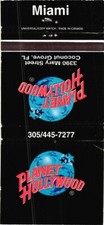 Capa Matchbook Vintage Coconut Grove Miami, Florida Planet Hollywood, usado comprar usado  Enviando para Brazil