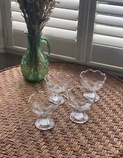 glass stemmed dessert dishes for sale  LONDON