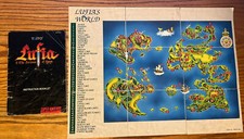 SNES Lufia & The Fortress of Doom Manual & Mapa do Mundo LEIA MAPA RASGADO comprar usado  Enviando para Brazil