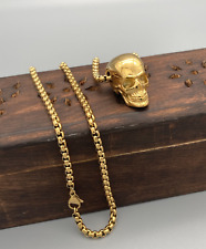 Totenkopf anhänger 316l gebraucht kaufen  Marl