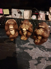 Wise monkeys resin for sale  SOUTHAMPTON