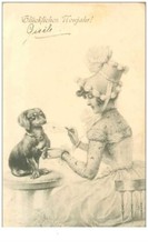 Chiens. 28.teckels.teckel donn d'occasion  France