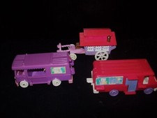 UŻYWANY Vintage Polly Pocket Home, stajnia i wagon cyrkowy w podróży (bez lalek itp.) na sprzedaż  Wysyłka do Poland