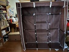 portable brown wardrobe for sale  Garland