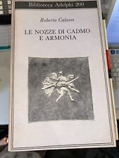 Calasso nozze cadmo usato  Roma