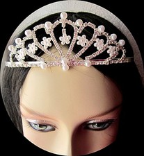 Tiara strasssteine perlen gebraucht kaufen  Koblenz