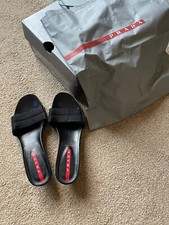 Prada black sliders for sale  CRAIGAVON