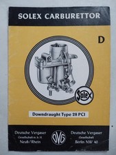 Solex carburettor downdraught for sale  SKIPTON