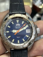 Relógio de pulso masculino Orient automático titânio 100m ref 4874 mostrador azul raro comprar usado  Enviando para Brazil
