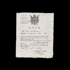 1807 avis droits d'occasion  France