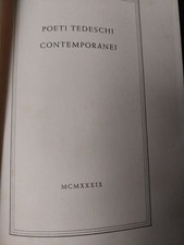 Poeti tedeschi contemporanei usato  Pescia