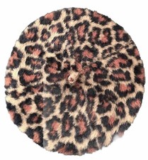 Boina Cashmere Lã Boné Francês Animal Estampa Leopardo Tamanho M Grátis comprar usado  Enviando para Brazil