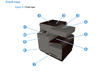 Lixeira de peças genuínas HP OfficeJet Pro x476dw VISÃO FRONTAL testada e excelente comprar usado  Enviando para Brazil