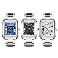 Relógio de pulso masculino clássico romano numerais mostrador quadrado data quartzo à prova d'água comprar usado Relógio de pulso masculino clássico romano numerais mostrador quadrado data quartzo à prova d'água comprar usado  Enviando para Brazil