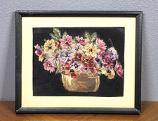 Vtg needlepoint framed for sale  Lompoc