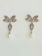 diamond pearl earrings for sale  ASHFORD