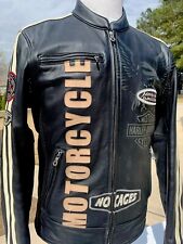 Jaqueta de couro masculina Harley Davidson STREETWISE NO CAGES média 97073-06VM corrida, usado comprar usado  Enviando para Brazil