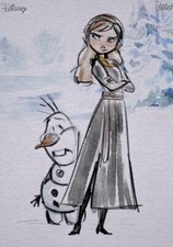 Usado, Cartão Digital [] Topps Disney-Anna Olaf-Frozen Fantasia 22 S1 Snowy Sketch comprar usado  Enviando para Brazil