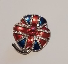 Red enamel poppie for sale  SHREWSBURY