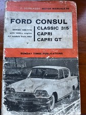 Ford consul manual for sale  MAUCHLINE