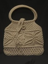 Vtg cream woven for sale  New Iberia
