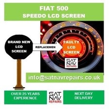 FIAT 500 2007-2017 PAINEL DE INSTRUMENTOS SPEEDO SERVIÇO DE REPARO DE TELA LCD comprar usado  Enviando para Brazil