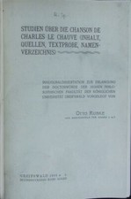 Studien chanson charles gebraucht kaufen  Delitzsch