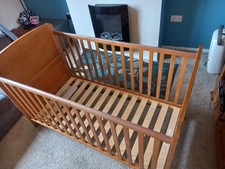 Wooden cot bed. for sale  WELLINGBOROUGH