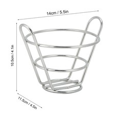Mini cesta de comida de aço inoxidável 304 para uso doméstico kit cesta de pão sobremesa batatas fritas H5 comprar usado  Enviando para Brazil