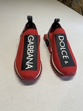 Tênis Dolce & Gabbana Sorrento Masculino Vermelho Branco Preto Tamanho 12 EUA 46 Euro comprar usado  Enviando para Brazil