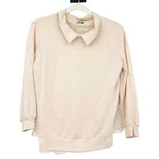 Usado, Moletom CLU feminino mistura de algodão acabamento de renda pulôver gola redonda tamanho P blush comprar usado Usado, Moletom CLU feminino mistura de algodão acabamento de renda pulôver gola redonda tamanho P blush comprar usado  Enviando para Brazil