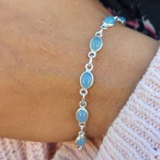 Aqua chalcedony bracelet for sale  Phoenix