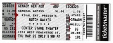 Ingresso para teatro Butch Walker 29/03/18 Atlanta GA Center Stage! comprar usado  Enviando para Brazil