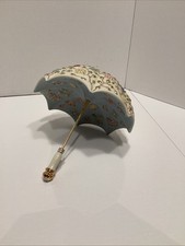 Usado, Guarda-chuva de porcelana Lenox 24 kg acabamento chuveiros de abril borboletas flores parvaneh comprar usado  Enviando para Brazil