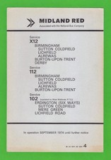 Midland red leaflet for sale  BIRMINGHAM