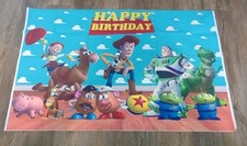 Usado, Banner de fundo para festa de aniversário Toy Story Woody Buzz excelente estado 3x5 comprar usado  Enviando para Brazil