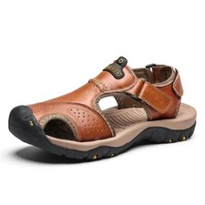 Para hombres Playa Verano Sandalia Informal Tenis Cuero Genuino Cómodo Deportes al Aire Libre segunda mano  Embacar hacia Mexico