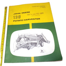 MANUAL DO OPERADOR ORIGINAL JOHN DEERE PARA A COLHEITADEIRA DE BATATAS 130 comprar usado  Enviando para Brazil