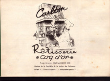 WIEN (AUTRICHE) CONFRERIE "CHAINE des ROTISSEURS" Tarifs ROTISSERIE CARLTON 1960 comprar usado  Enviando para Brazil